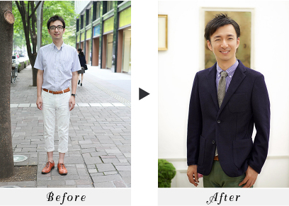 男性ビフォー・アフター