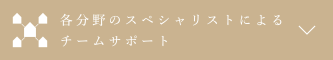 各分野のスペシャリストによるチームサポート