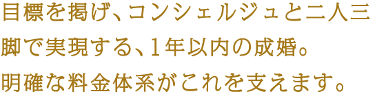 あなたを深く理解したコンシェルジュは、お相手探しのプロであり、苦しい時も一緒に乗り越える、あなたの婚活パートナー。