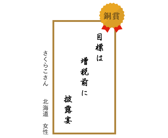 2013年銅賞