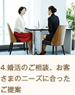 4.婚活のご相談、お客さまのニーズに合ったご提案